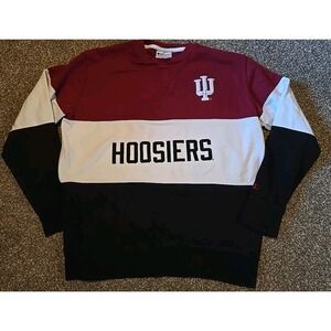 Indiana Hoosiers Crew Neck Champion XL~Black/Maroon/White